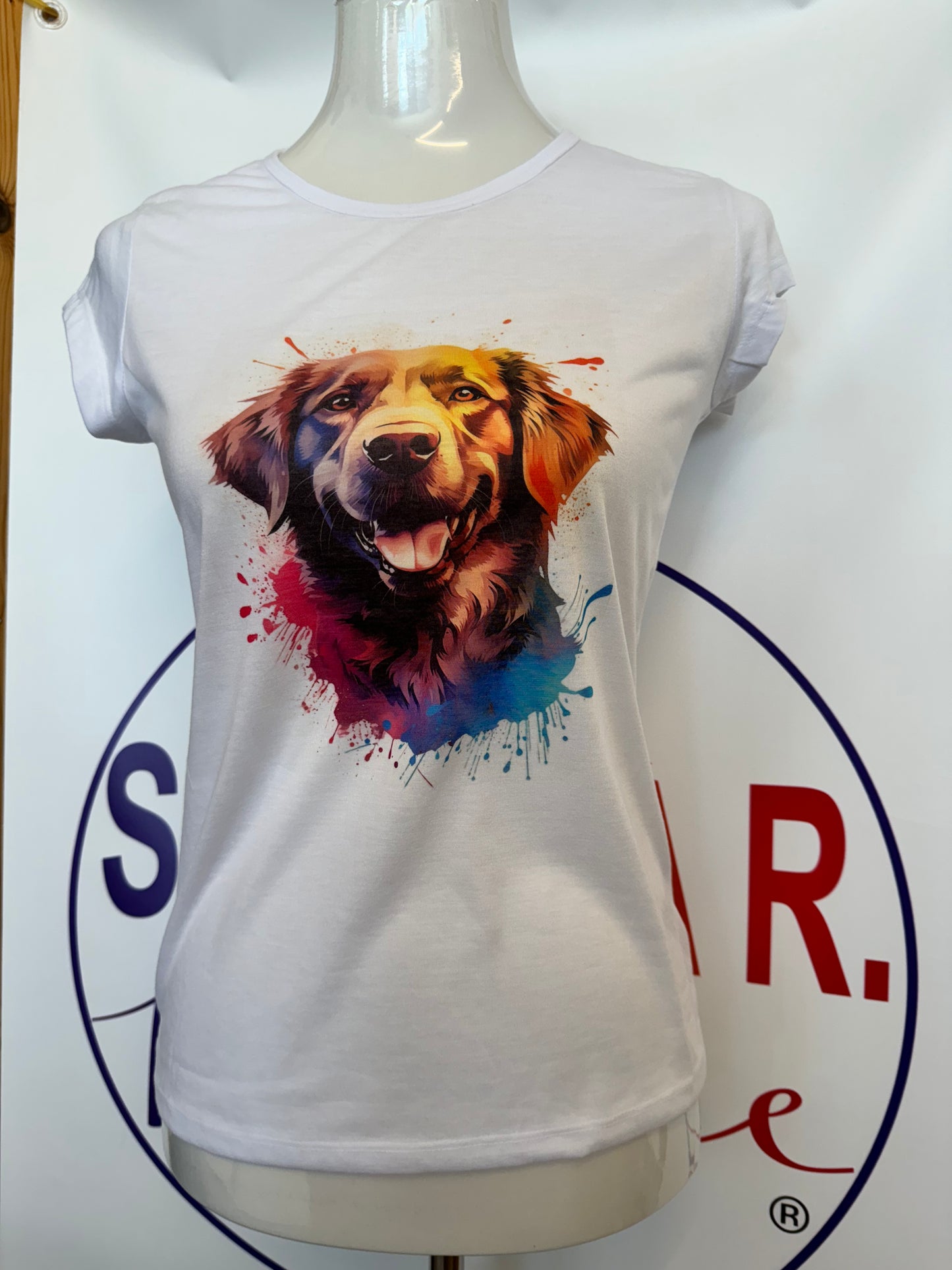 T-shirt DONNA con il tuo PELOSINO (TATTO COTONE)