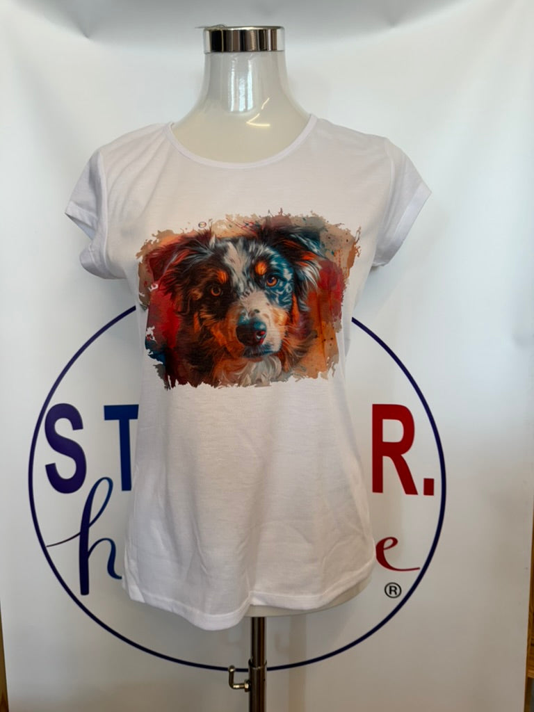 T-shirt DONNA con il tuo PELOSINO (TATTO COTONE)