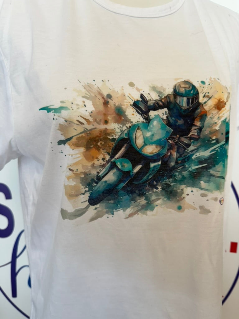 T-shirt UNISEX MOTO ACQUERELLO