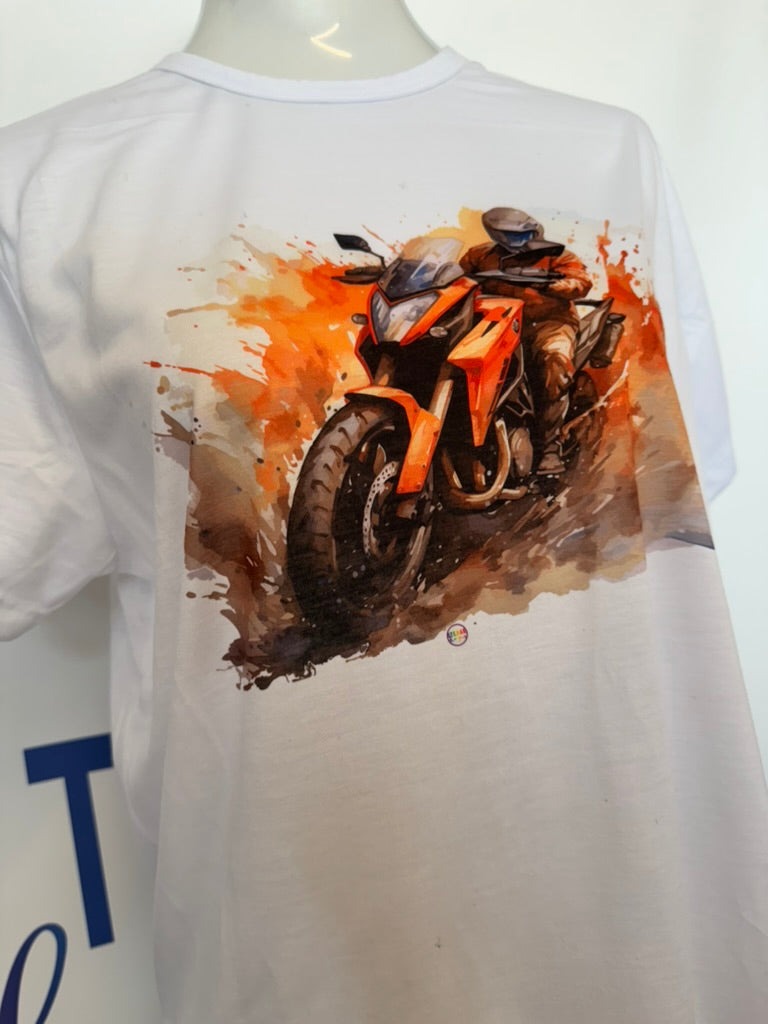 T-shirt UNISEX MOTO ACQUERELLO