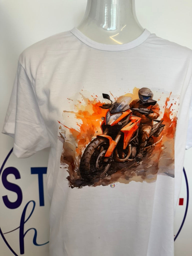T-shirt UNISEX MOTO ACQUERELLO