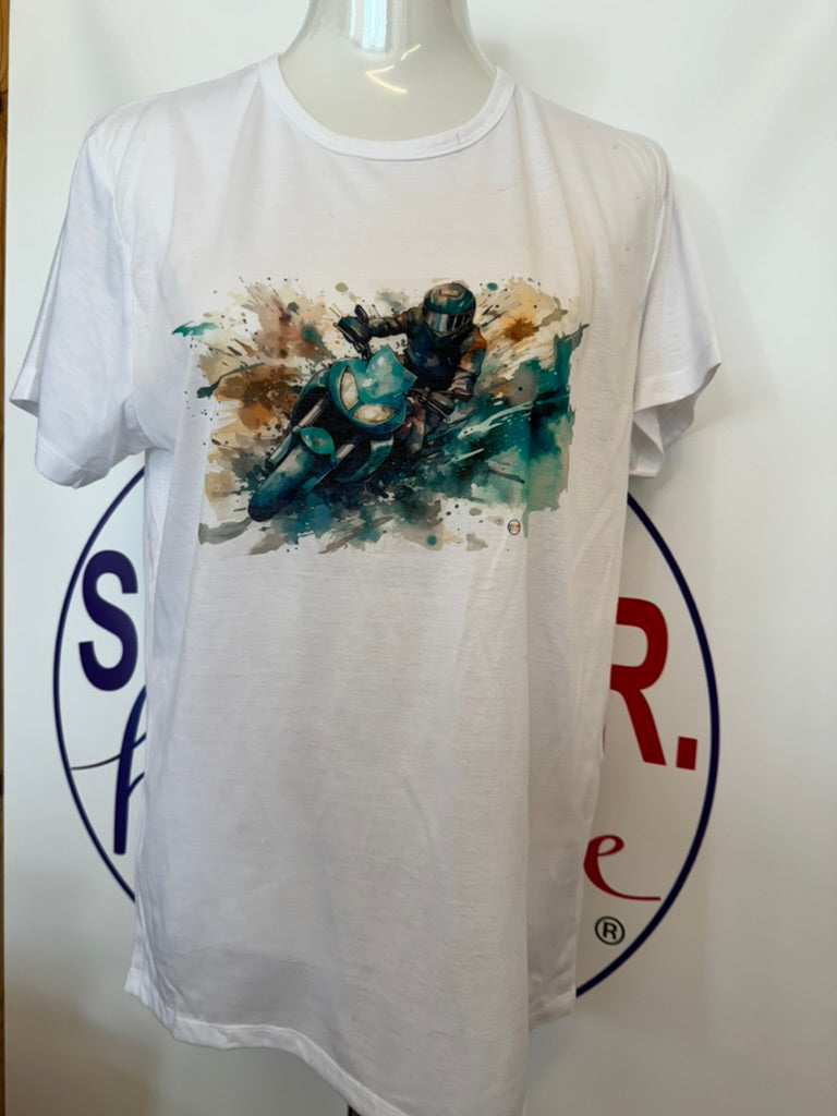 T-shirt UNISEX MOTO ACQUERELLO