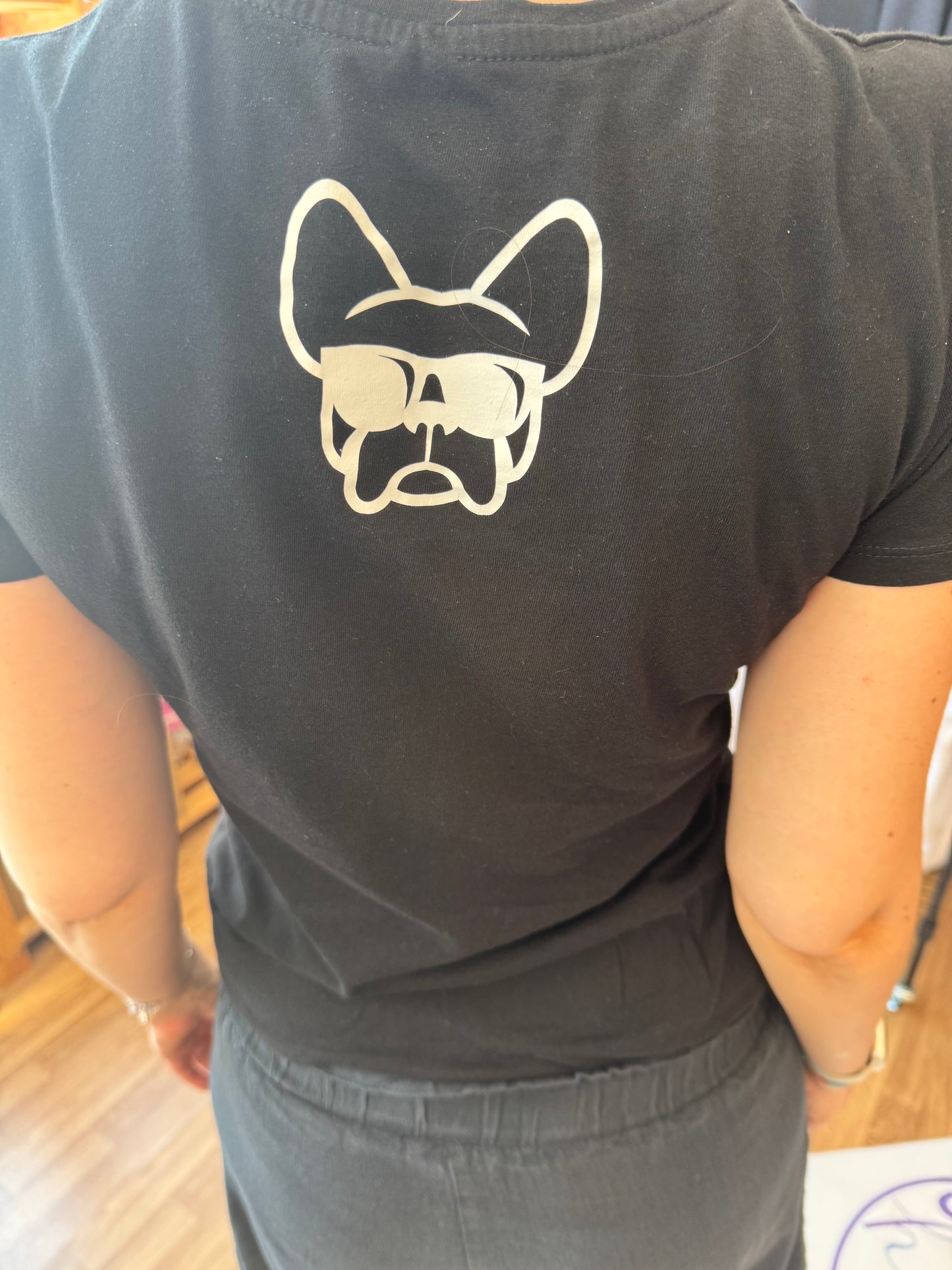 T-shirt NERA, da donna in cotone, "ETTORE I DO WHAT I WANT"