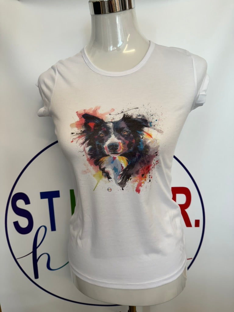 T-shirt DONNA con il tuo PELOSINO (TATTO COTONE)