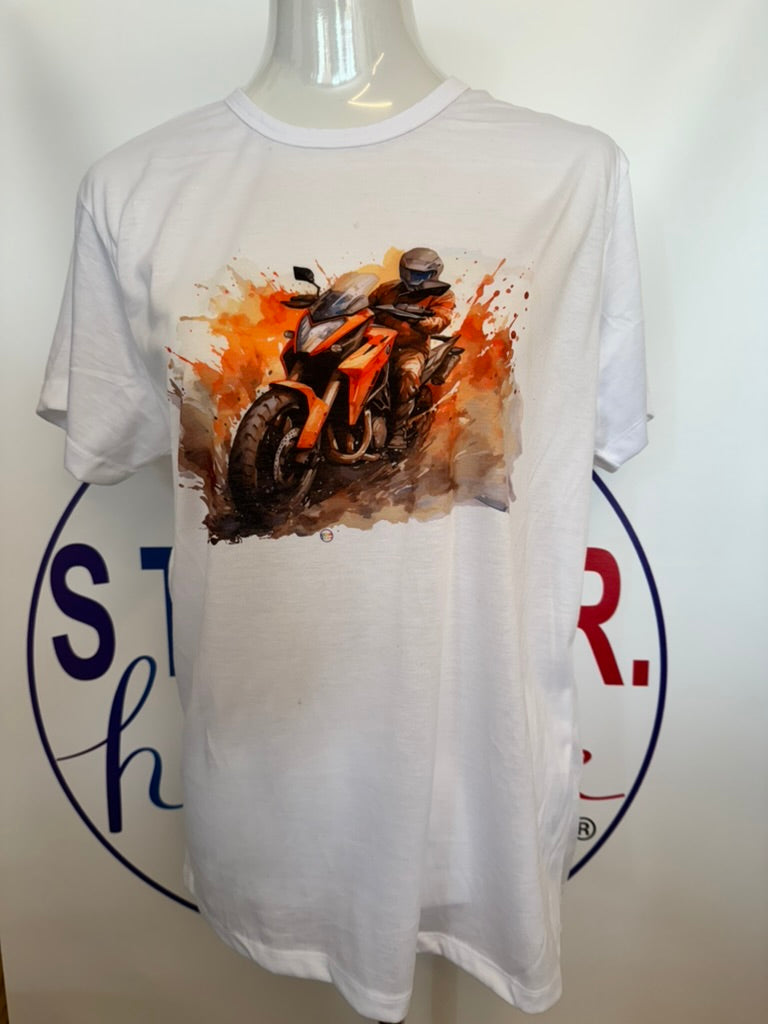 T-shirt UNISEX MOTO ACQUERELLO