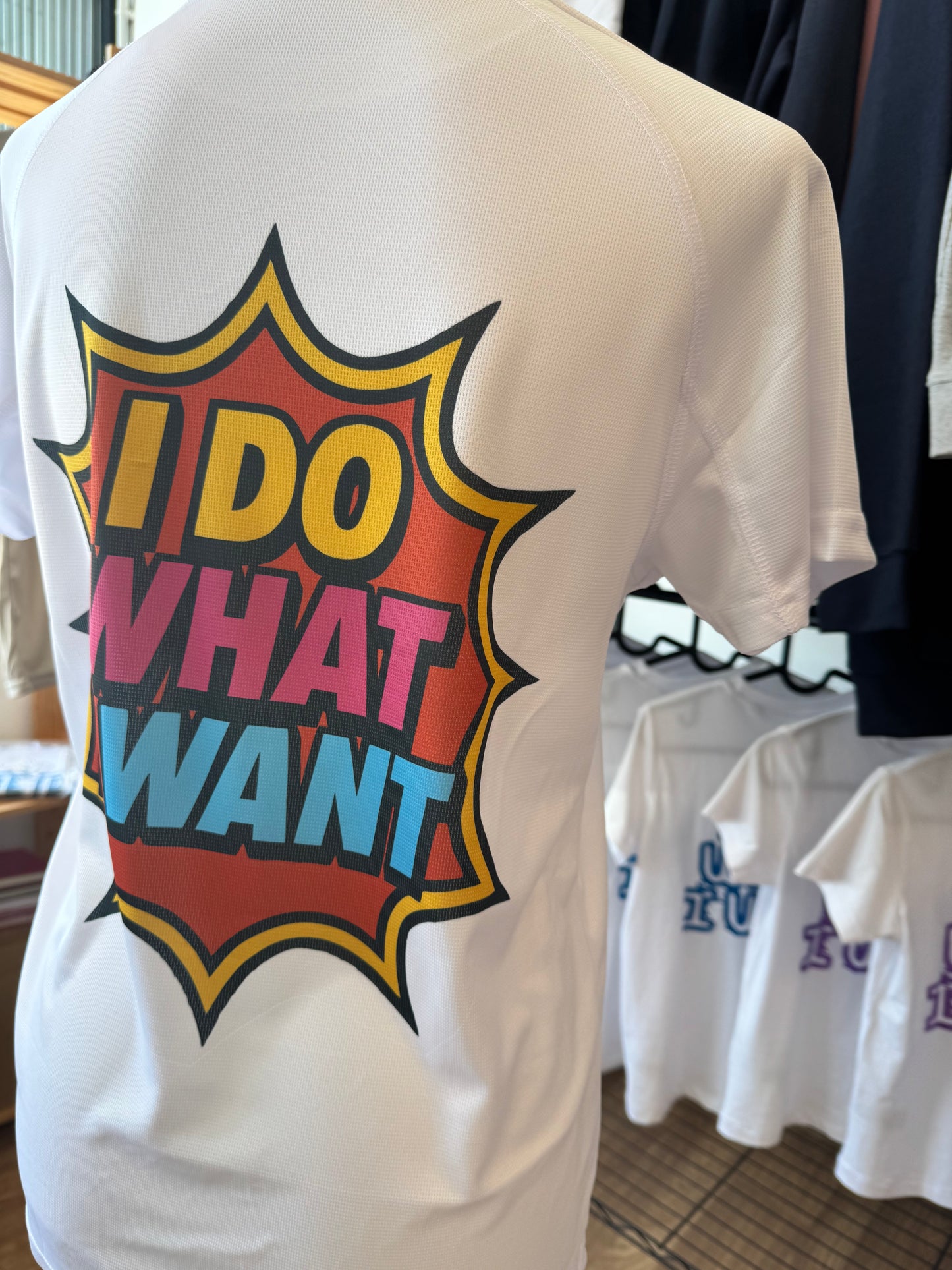 T-shirt TECNICA BIANCA stampa "I DO WHAT I WANT" vers 2025