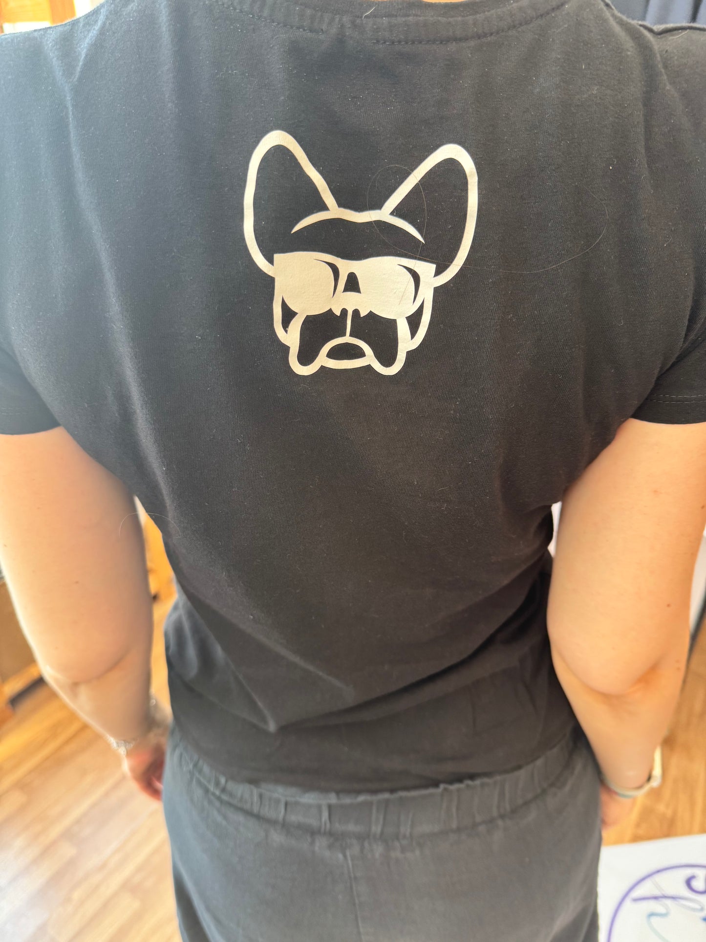 T-shirt NERA, da donna in cotone, "ETTORE I DO WHAT I WANT"