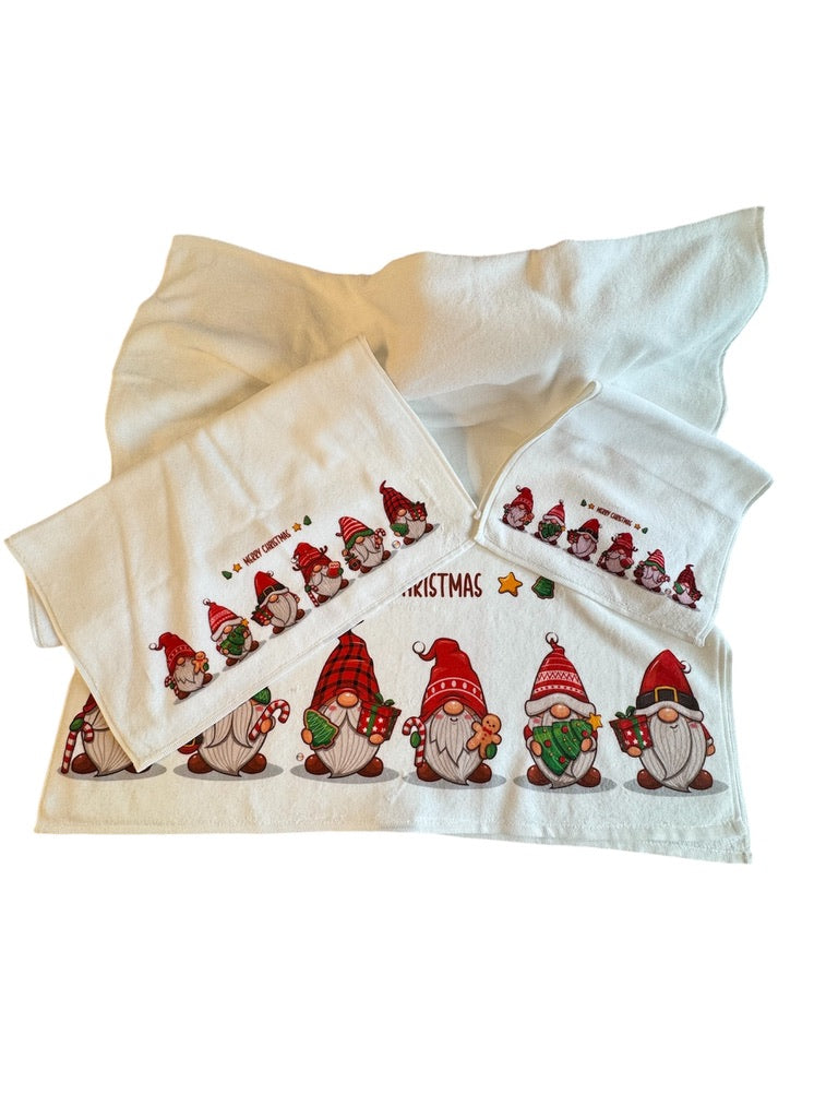 Set asciugamani stampati Natale