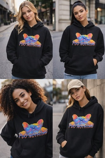 Felpa blu- Ettore I do nothing