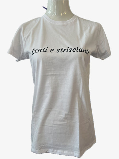 T-shirt con grafica LENTI E STRISCIANTI di @TIZINMOTO