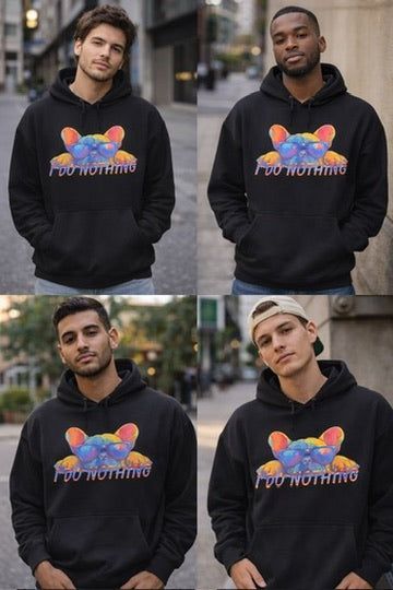 Felpa blu- Ettore I do nothing