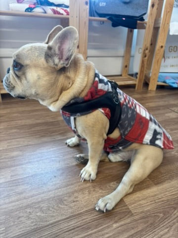 Pigiamino in pile per bulldog e altri pelosini