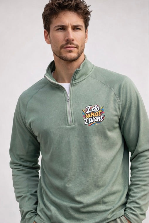 Felpa tecnica nera - I do what I want 2026