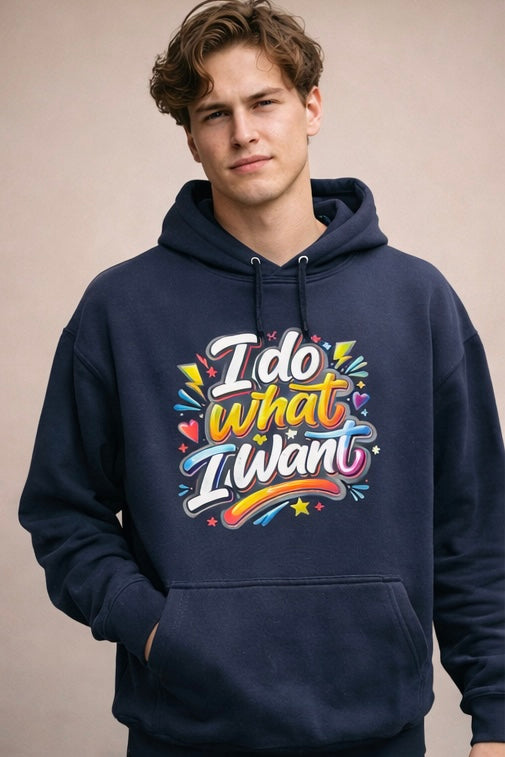 Felpa blu- I do what I want 2026