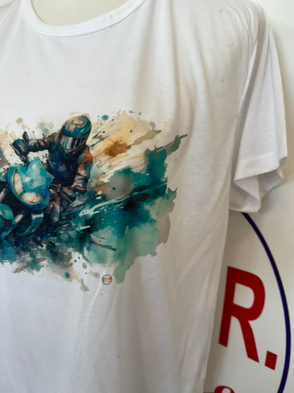 T-shirt UNISEX MOTO ACQUERELLO