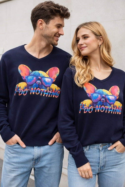 Maglioncino blu- Ettore I do nothing