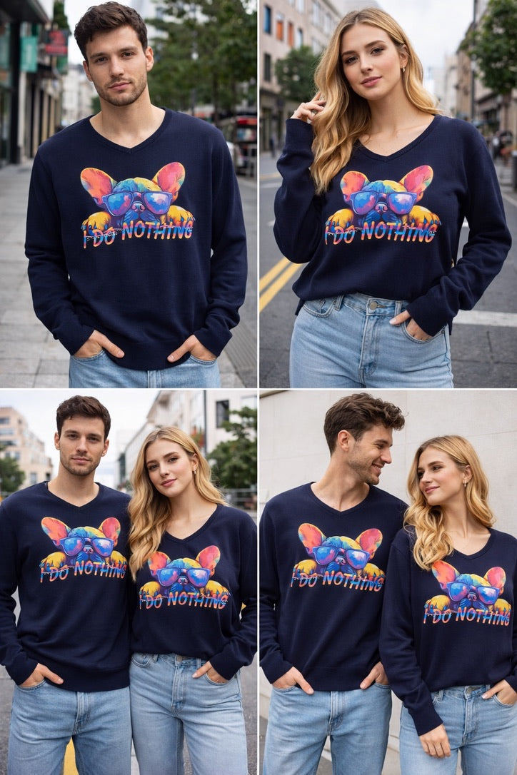 Maglioncino blu- Ettore I do nothing