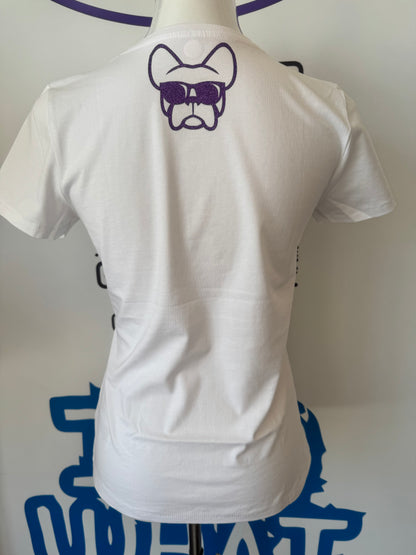 T-shirt BIANCA, da donna in cotone, "ETTORE I DO WHAT I WANT"