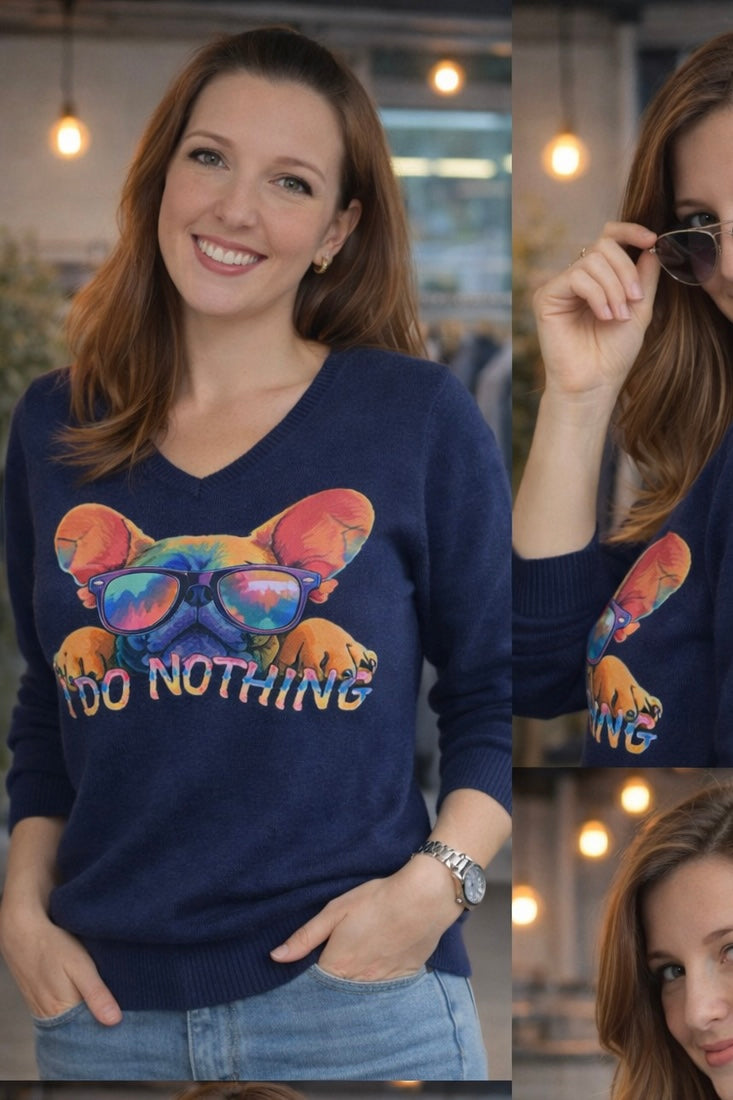 Maglioncino blu- Ettore I do nothing