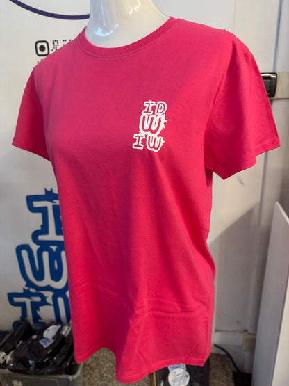 T-shirt rosa in 100 % cotone, "I DO WHAT I WANT"