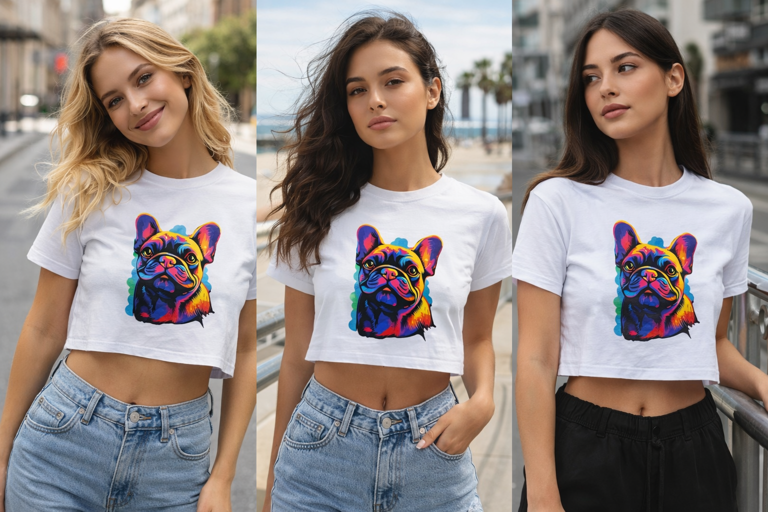 T-shirt BIANCA crop ETTORE