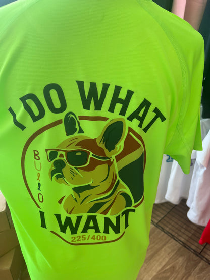 T-shirt TECNICA VERDE LIME stampa "BULLO-I DO WHAT I WANT"