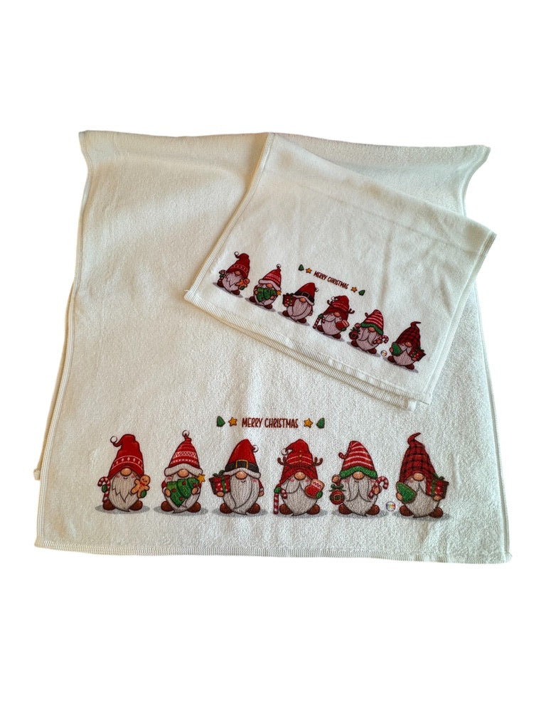 Set asciugamani stampati Natale
