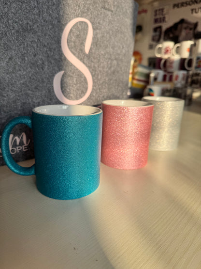 Tazza in ceramica GLITTERATA -- PERSONALIZZABILE