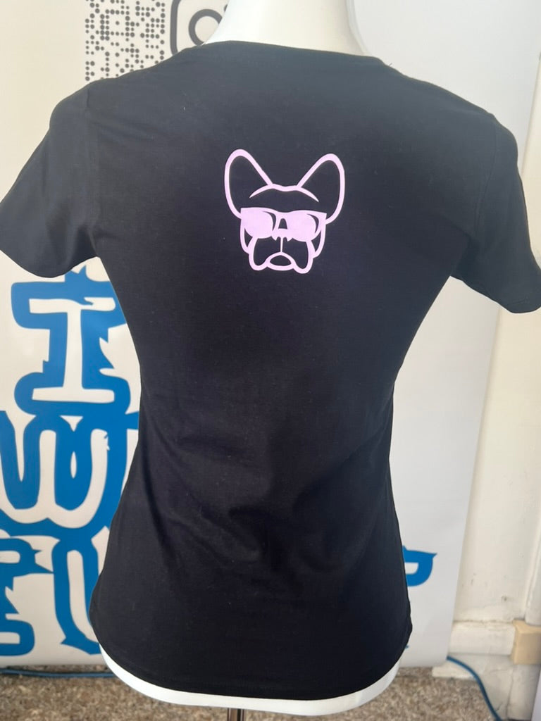 T-shirt NERA, da donna in cotone, "ETTORE I DO WHAT I WANT"