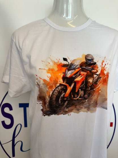 T-shirt UNISEX MOTO ACQUERELLO