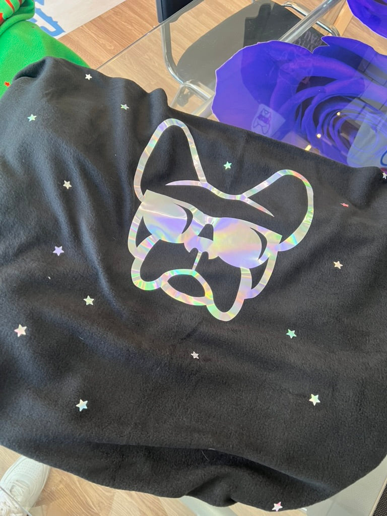 Coperta in pile con stampa Ettore