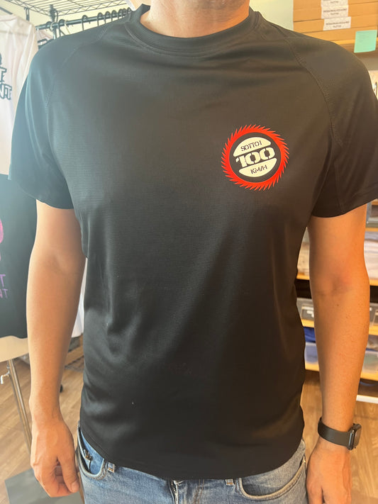 T-shirt TECNICA NERA stampa “SOTTO I 100 KM/H”