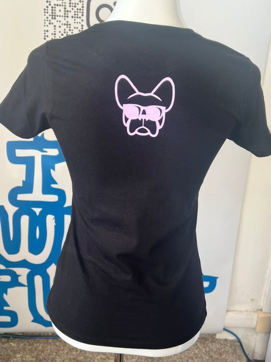 T-shirt NERA, da donna in cotone, "ETTORE I DO WHAT I WANT"