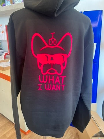 Felpa nera -Ettore I do what I want