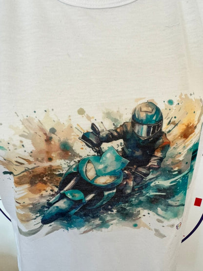 T-shirt UNISEX MOTO ACQUERELLO