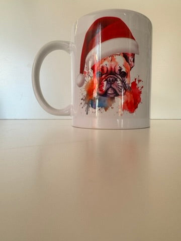 Tazza in ceramica stampa FRENCH BULLDOG NATALIZIO