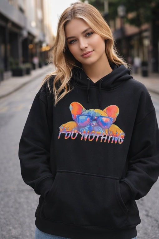 Felpa blu- Ettore I do nothing