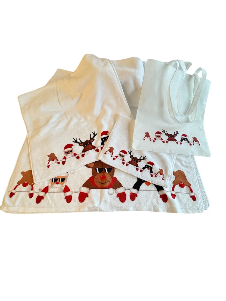 Set asciugamani stampati Natale