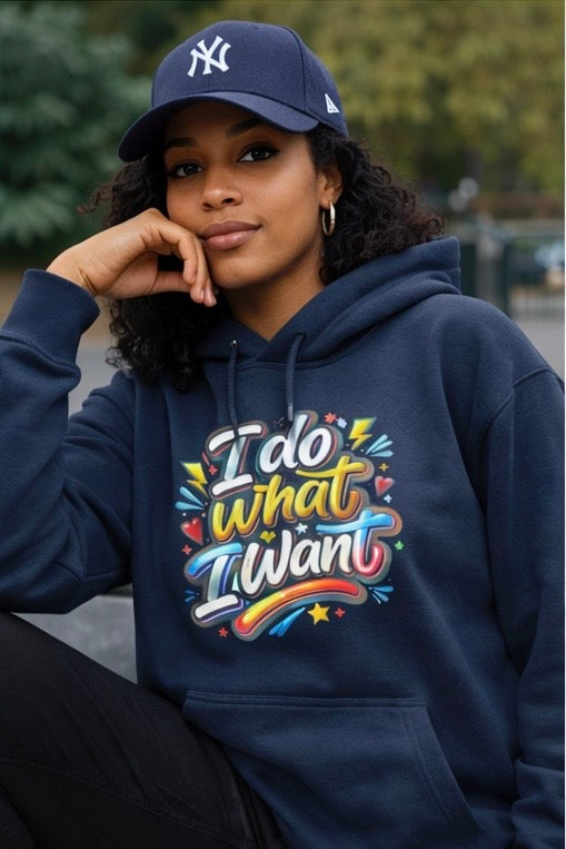 Felpa blu- I do what I want 2026