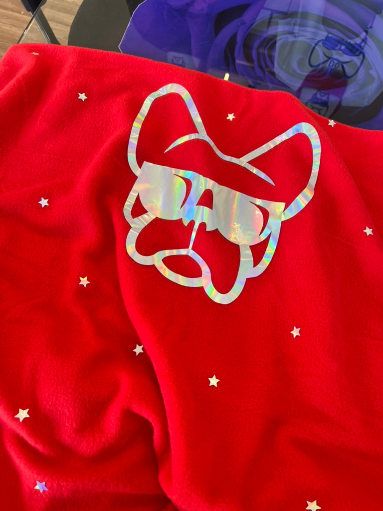 Coperta in pile con stampa Ettore