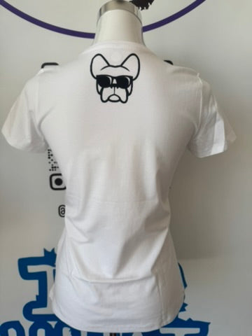 T-shirt BIANCA, da donna in cotone, "ETTORE I DO WHAT I WANT"