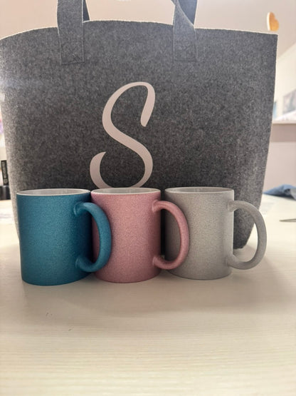 Tazza in ceramica GLITTERATA -- PERSONALIZZABILE