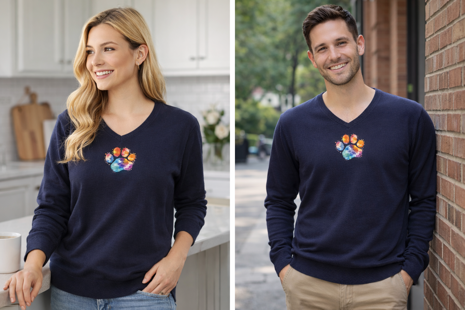 Maglioncino BLU- Zampa