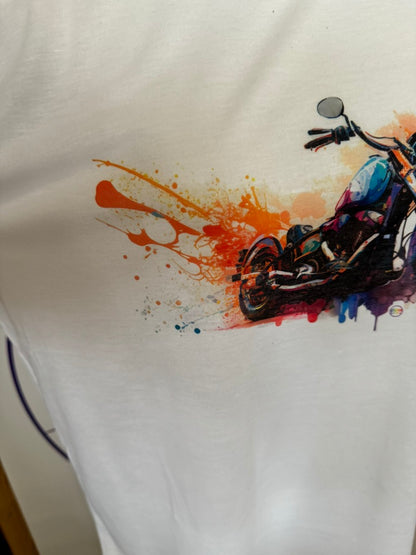 T-shirt UNISEX MOTO ACQUERELLO