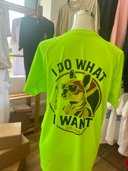T-shirt TECNICA VERDE LIME stampa "BULLO-I DO WHAT I WANT"