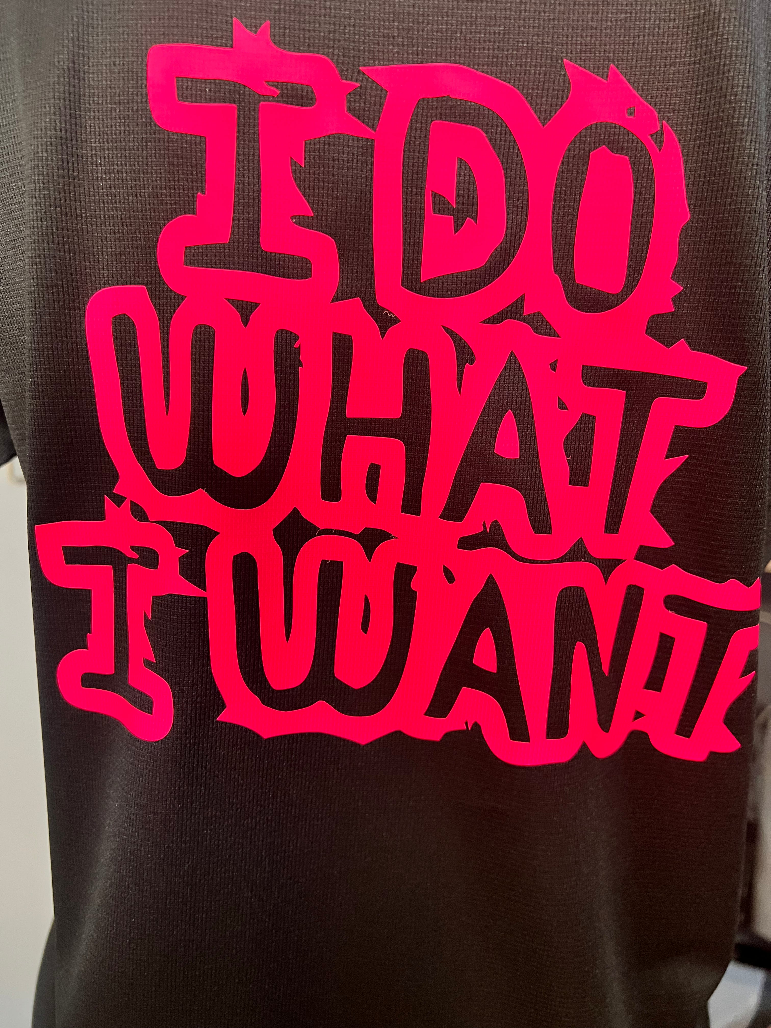 T-shirt TECNICA NERA stampa "I DO WHAT I WANT"