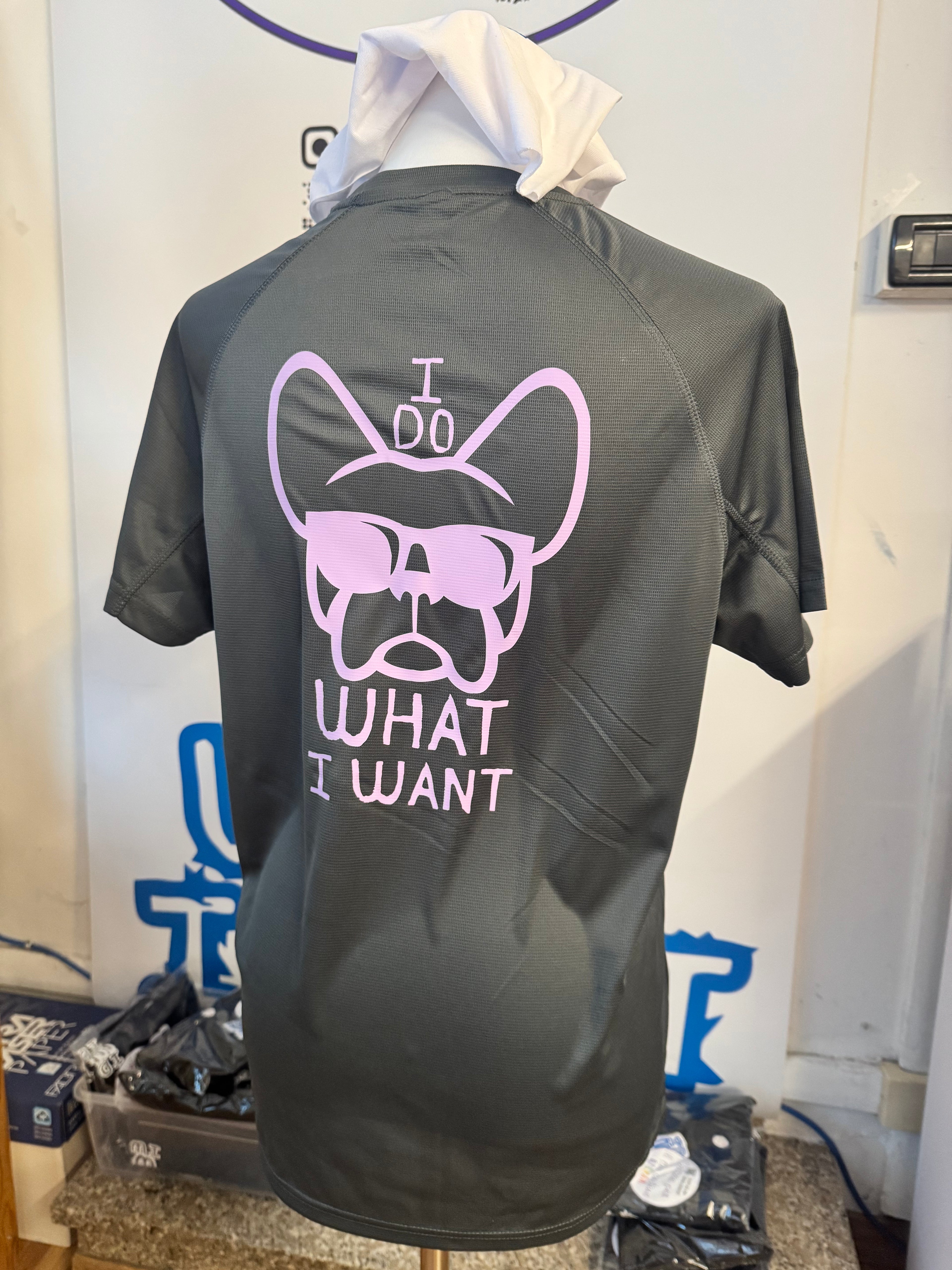 T-shirt TECNICA stampa "ETTORE --I DO WHAT I WANT" viola