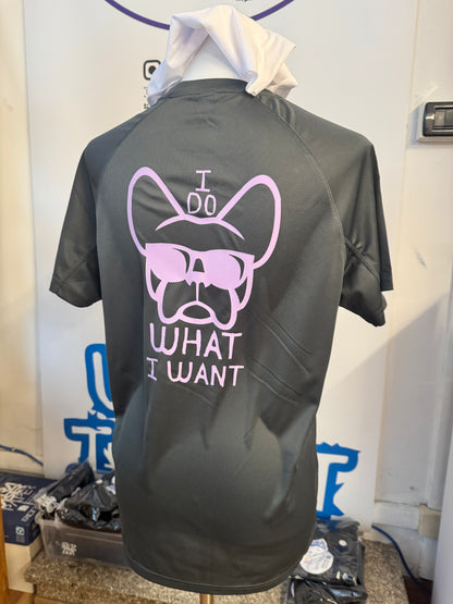 T-shirt TECNICA stampa "ETTORE --I DO WHAT I WANT" viola