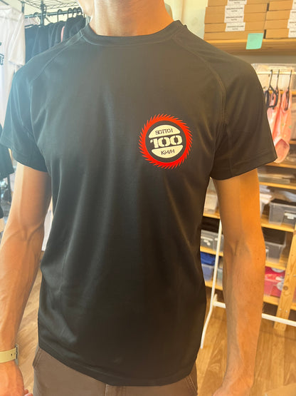 T-shirt TECNICA NERA stampa “SOTTO I 100 KM/H”
