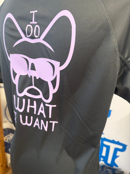 T-shirt TECNICA stampa "ETTORE --I DO WHAT I WANT" viola